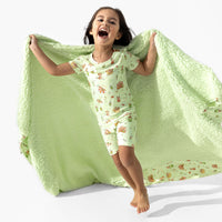 Capybara Boba Bamboo Sherpa Blanket