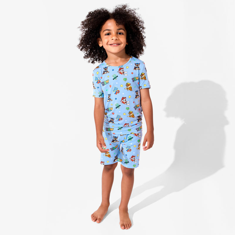 PAW Patrol: Varsity Blue Bamboo Kids Pajama Short Set