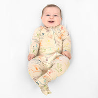 Dino ABC Bamboo Convertible Footie