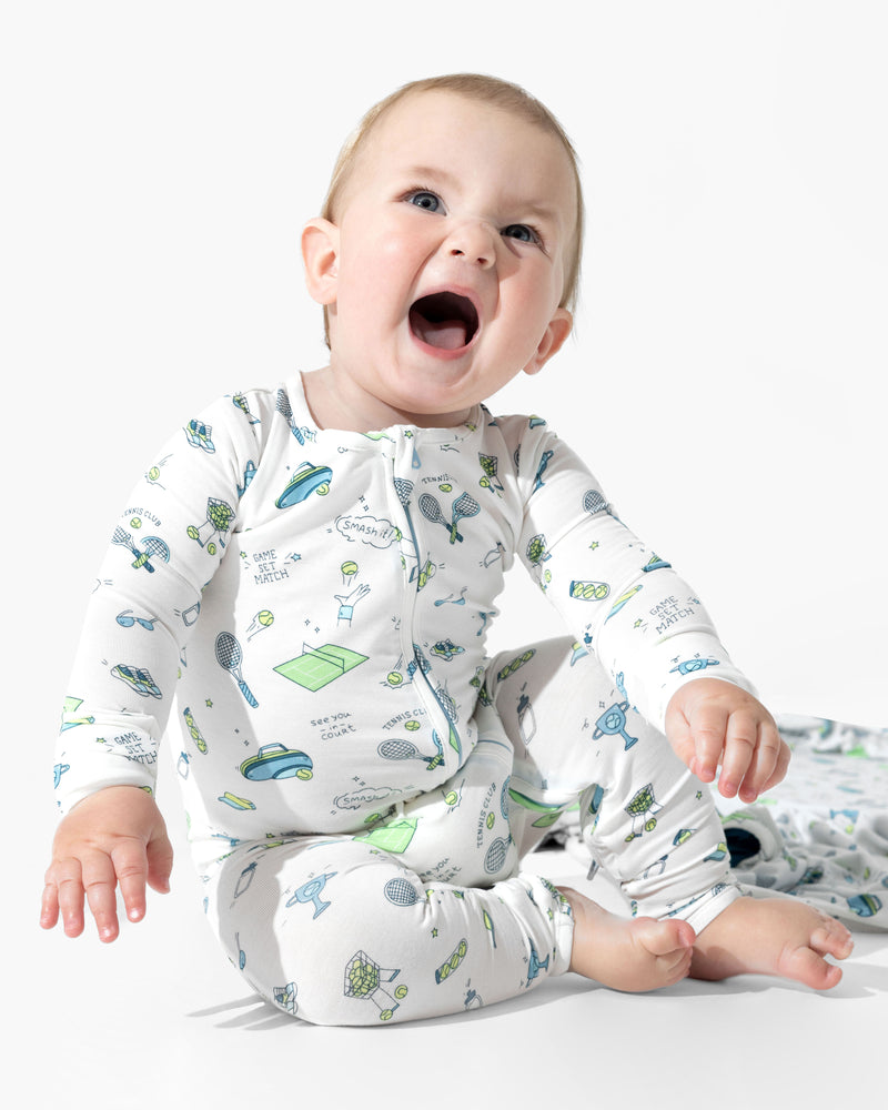 Tennis Bamboo Convertible Footie