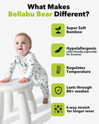 Tennis Bamboo Convertible Footie