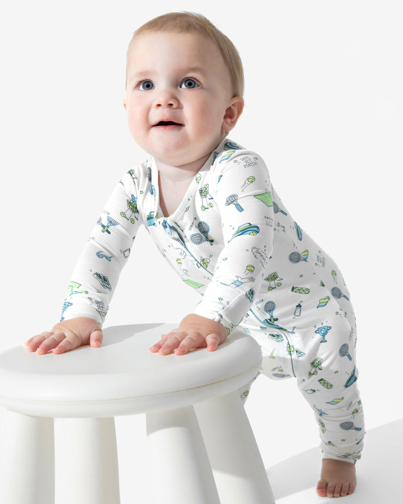 Tennis Bamboo Convertible Footie