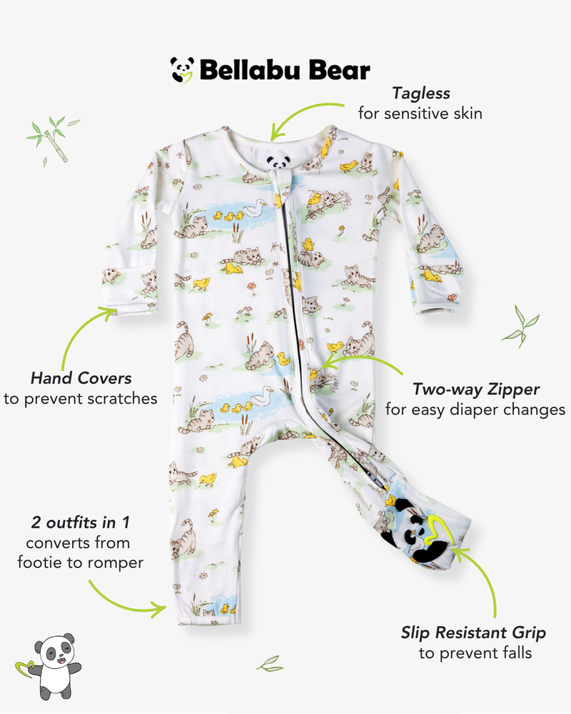 Tiny Tails Tales Bamboo Convertible Footie