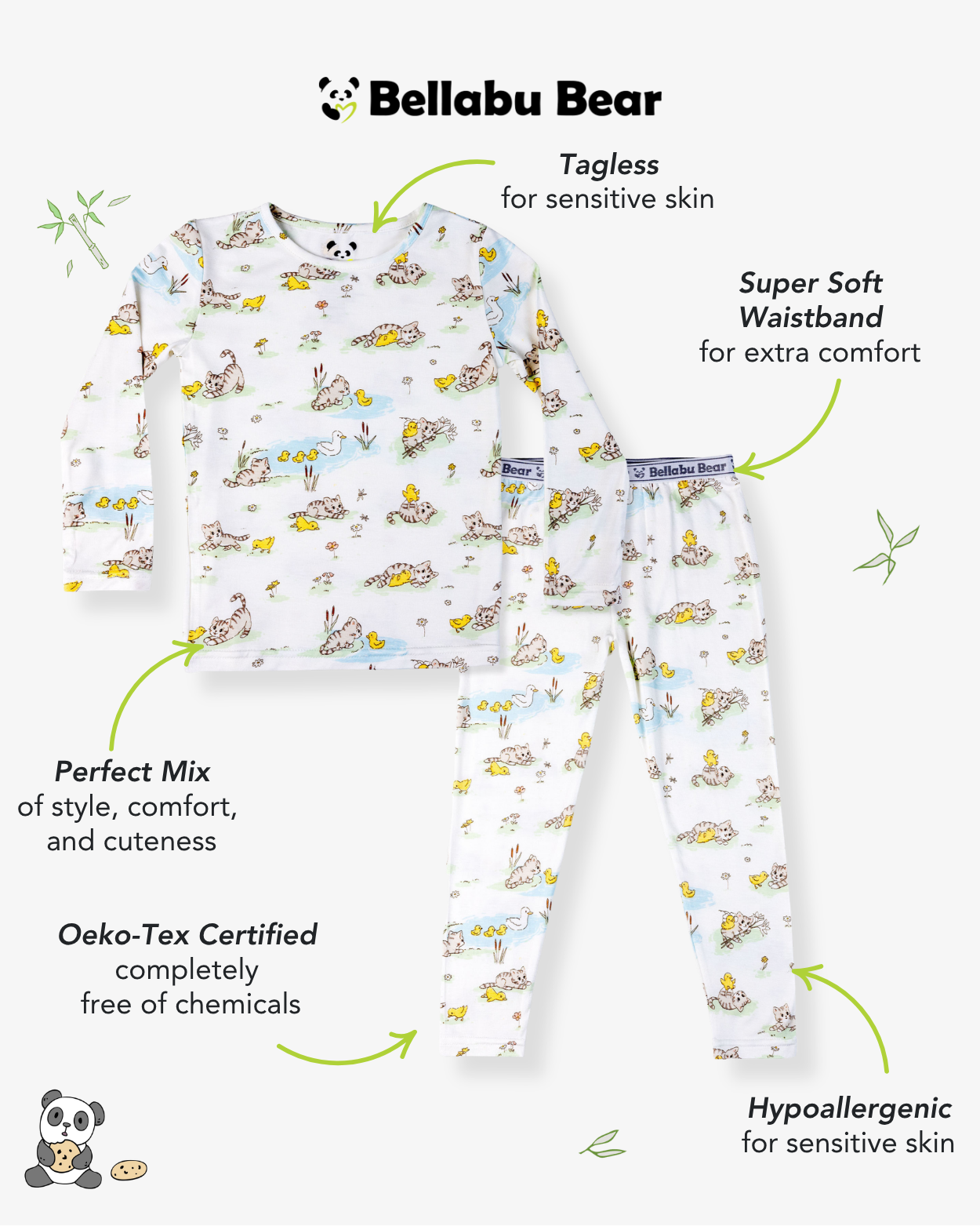 Tiny Tails Tales Bamboo Kids Pajamas