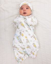 Tiny Tails Tales Bamboo Swaddle & Beanie Set