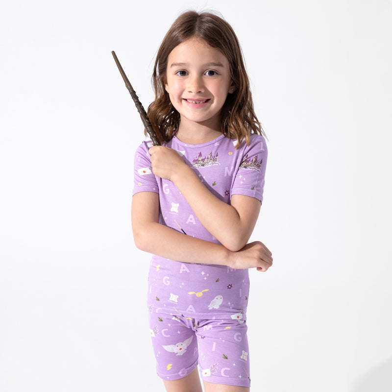 Hedwig's Magical Mail Bamboo Kids Pajama Short Set