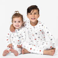 Baseball Bamboo Convertible Footie