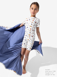 Boxing Bamboo Kids Pajama Short Set