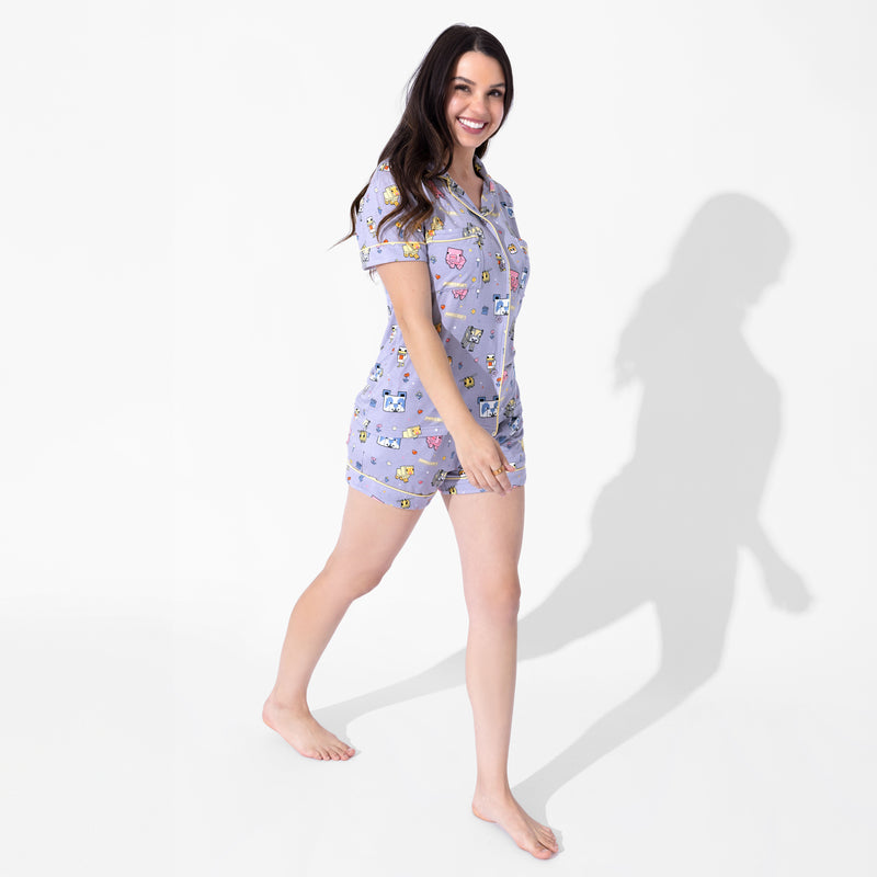 Minecraft: Pixel Pals Bamboo Women's Pajama Short Set