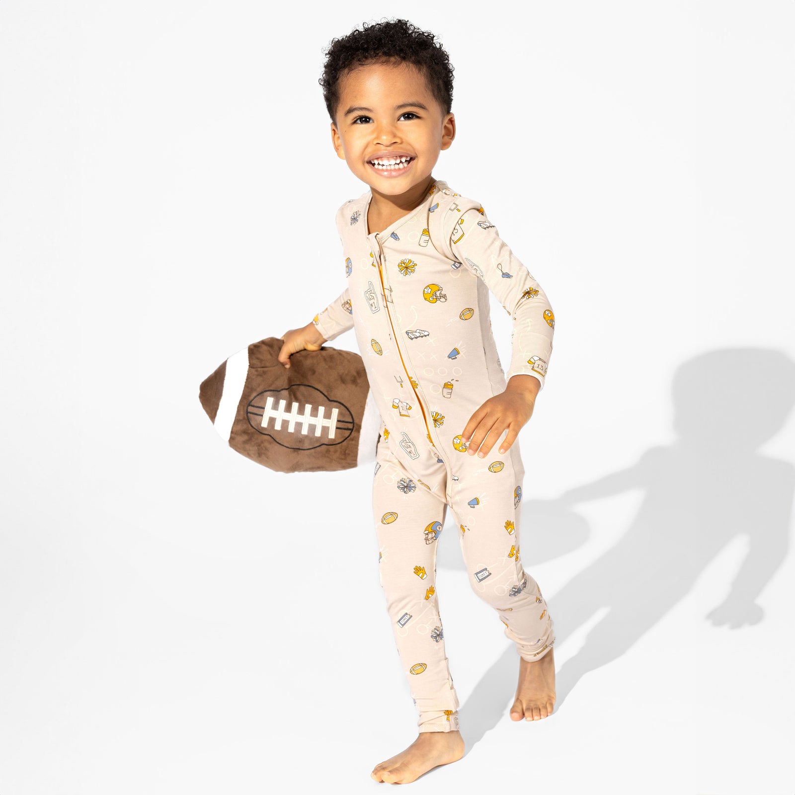 Football Bamboo Convertible Footie