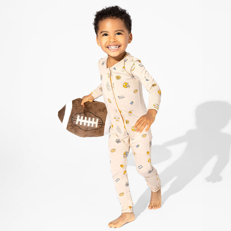 Football Bamboo Convertible Footie