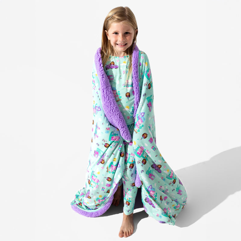 Gabby's Dollhouse: Cat Francisco Bamboo Sherpa Blanket