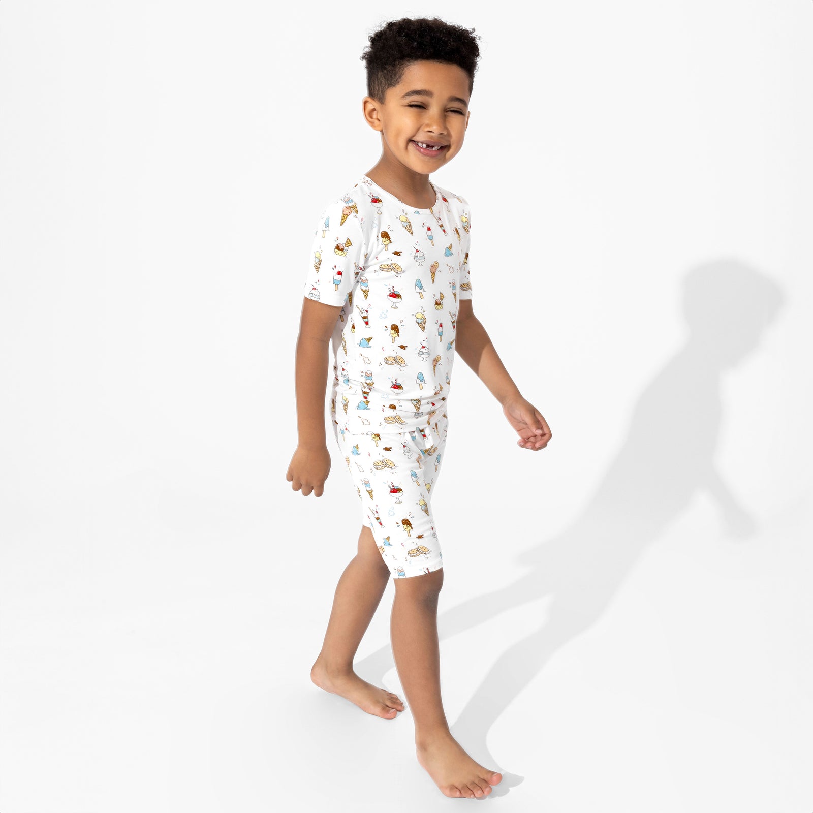 Ice Cream Bamboo Kids Pajama Short Set