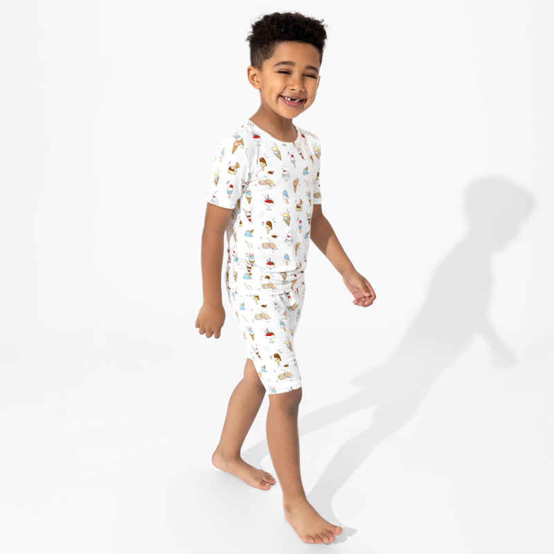 Ice Cream Bamboo Kids Pajama Short Set