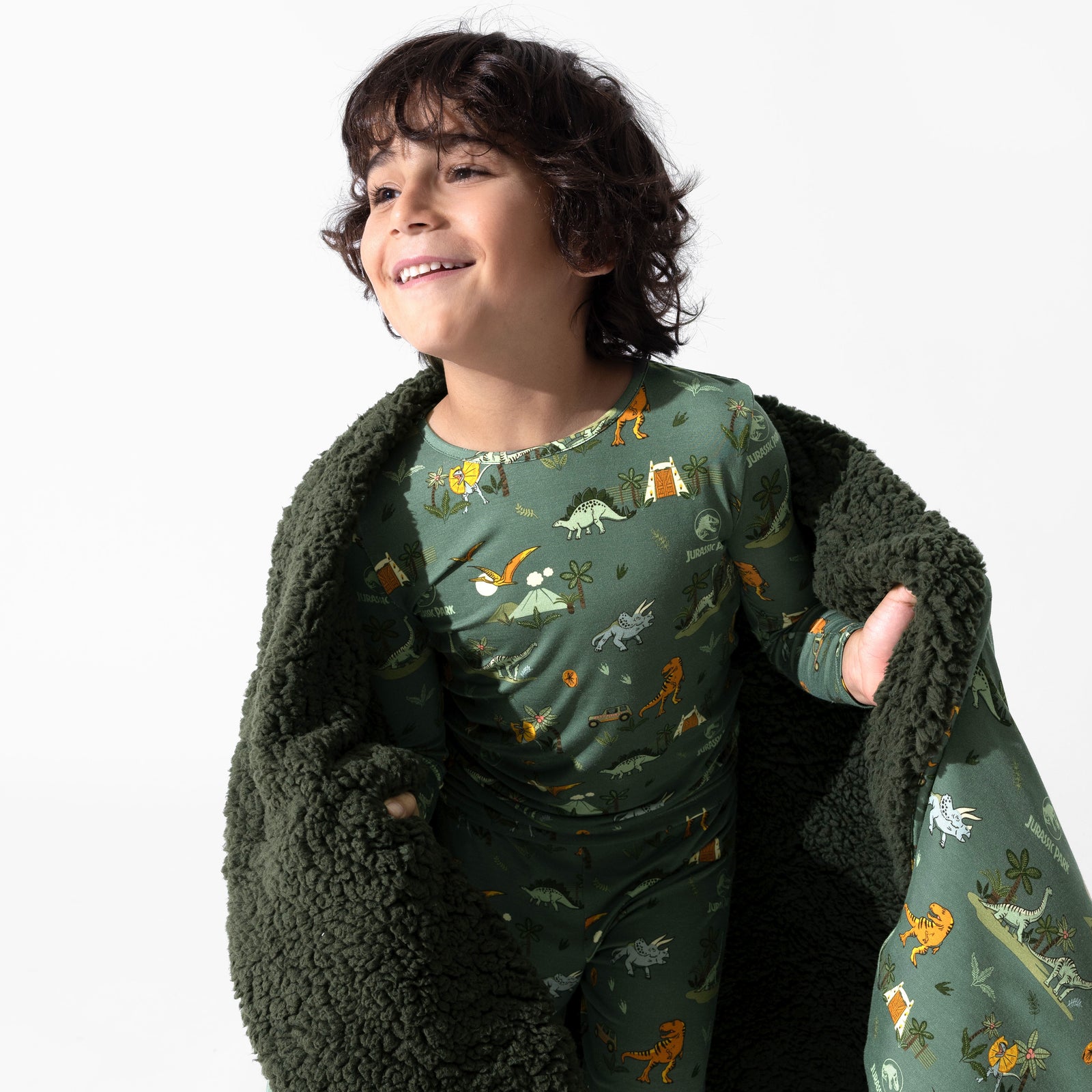 Jurassic Park: Safari Bamboo Sherpa Blanket