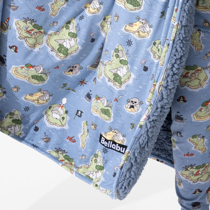 Pirate Cove Bamboo Sherpa Blanket