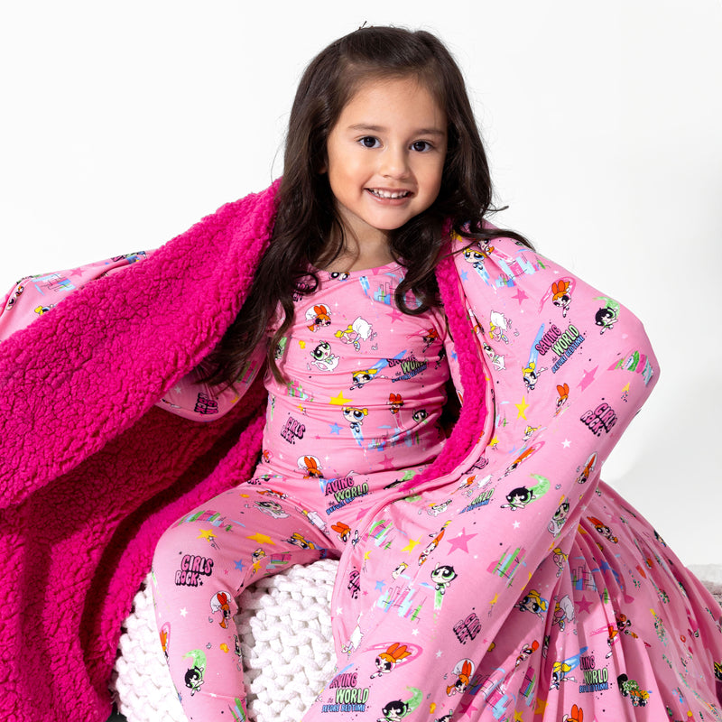 Powerpuff Girls Saving Bedtime Bamboo Kids Pajamas