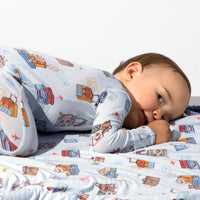 Vintage Suitcases Bamboo Sherpa Blanket