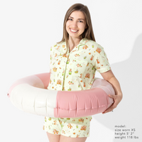 Capybara Boba Bamboo Women's Pajama Short Set