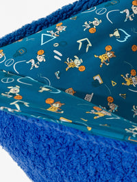 Basketball Pups Bamboo Sherpa Blanket