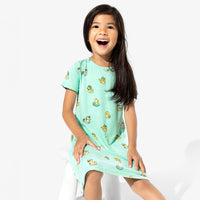 Rubber Ducky Bamboo Girls' Short Sleeve Dress