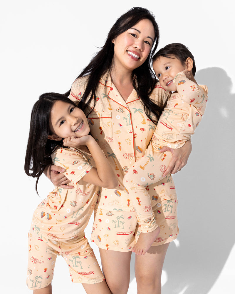 Minecraft: Summer Vibes Kids Pajama Short Set