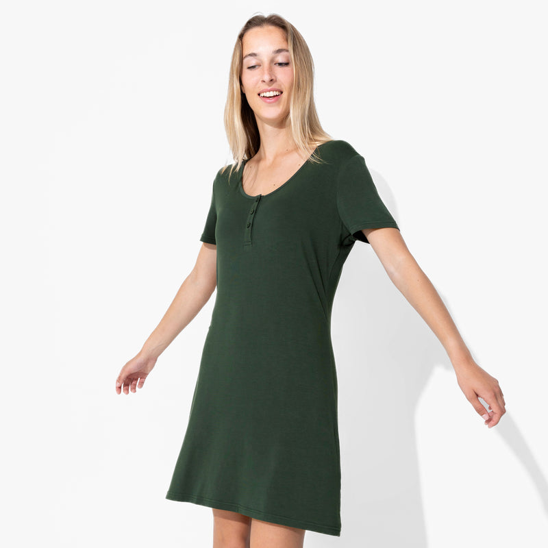 Pine Green Bamboo Women's Nightgown