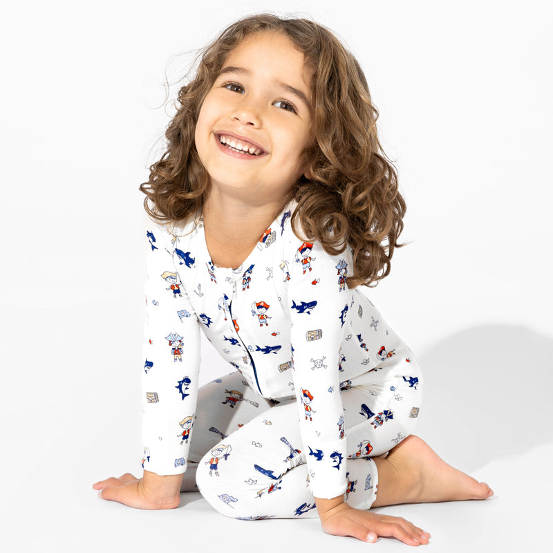 Pirate Bamboo Convertible Footie