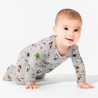 Little Monsters Bamboo Convertible Footie