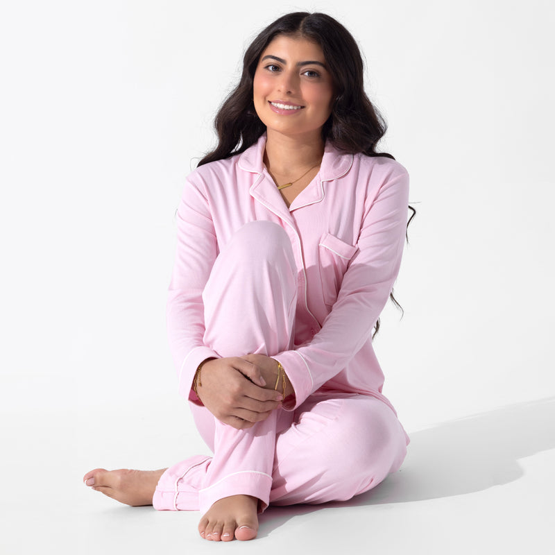 Blush Pink Bamboo Women's Pajama Set