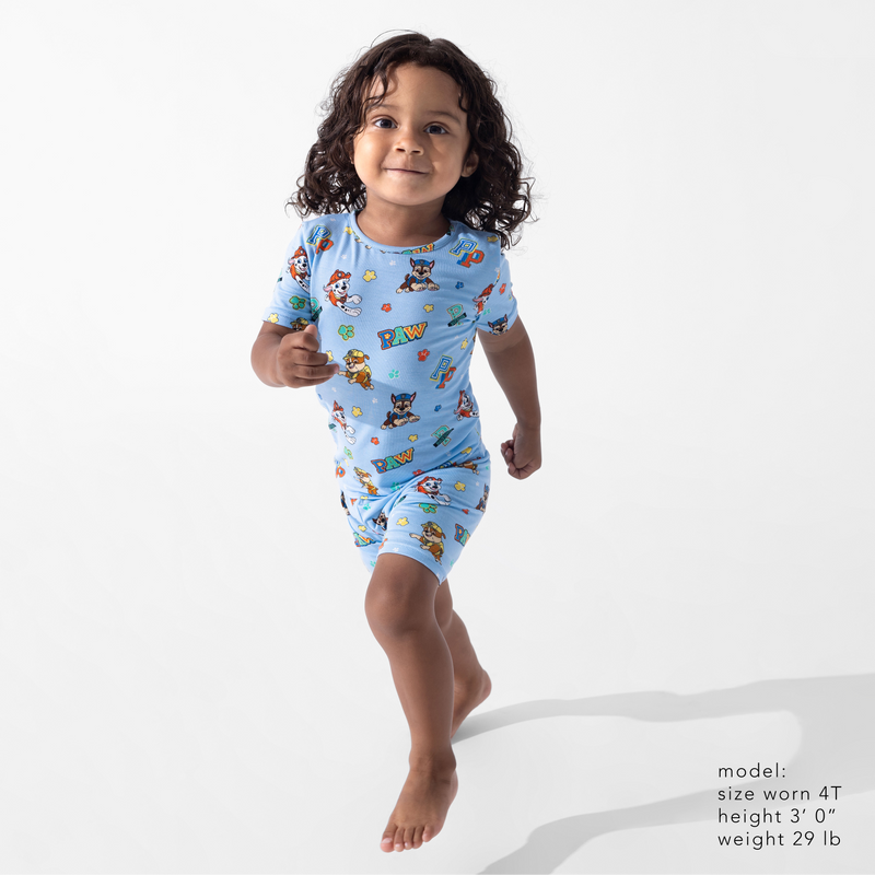 PAW Patrol: Varsity Blue Bamboo Kids Pajama Short Set