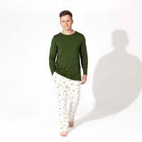 Vintage Holiday Bamboo Men's Pajama Set