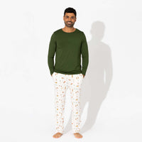 Vintage Holiday Bamboo Men's Pajama Set