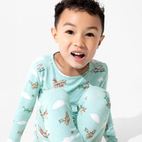 Vintage Airplanes Bamboo Kids Pajamas