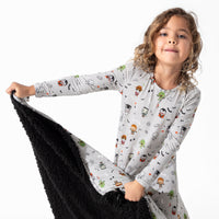 Little Monsters Bamboo Sherpa Blanket