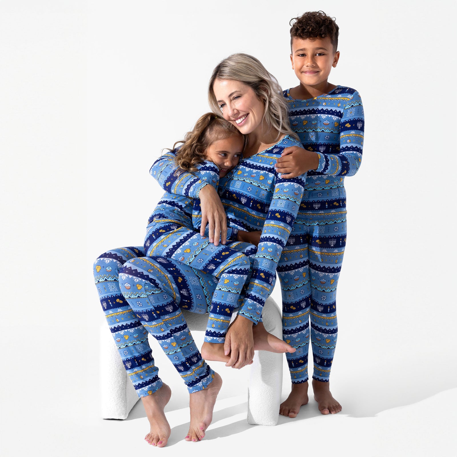 Hanukkah Fair Isle Bamboo Women's Pajama Set