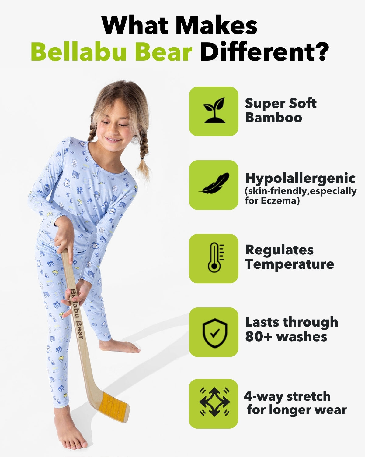 Hockey Bamboo Kids Pajamas