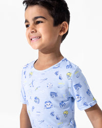Hockey Bamboo Kids Pajama Short Set