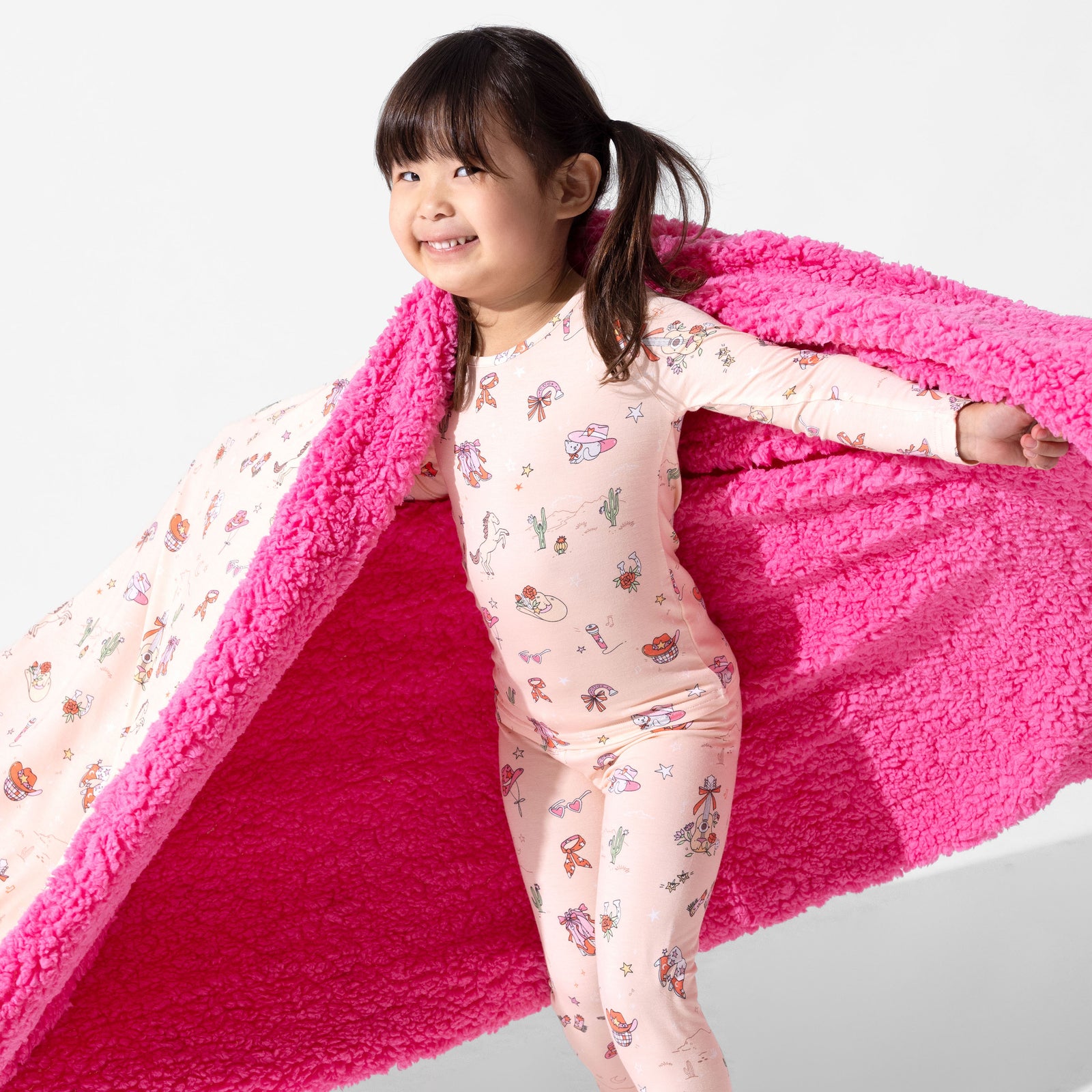 Cowgirl Bamboo Sherpa Blanket