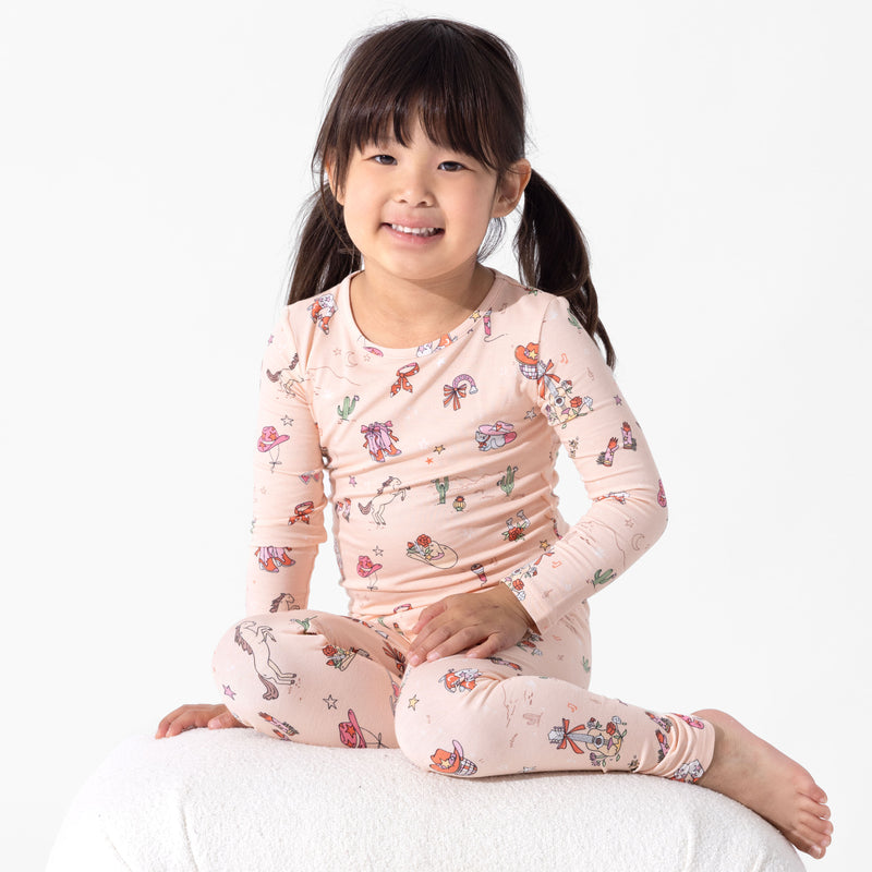 Cowgirl Bamboo Kids Pajamas