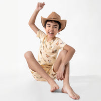 Cowboy Bamboo Kids Pajama Short Set