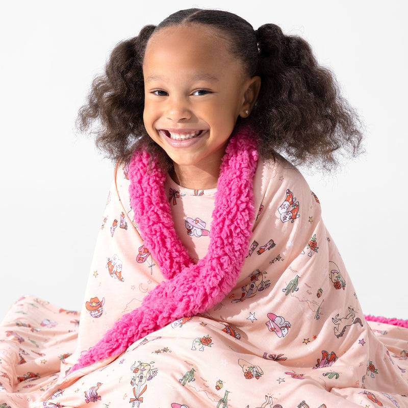 Cowgirl Bamboo Sherpa Blanket