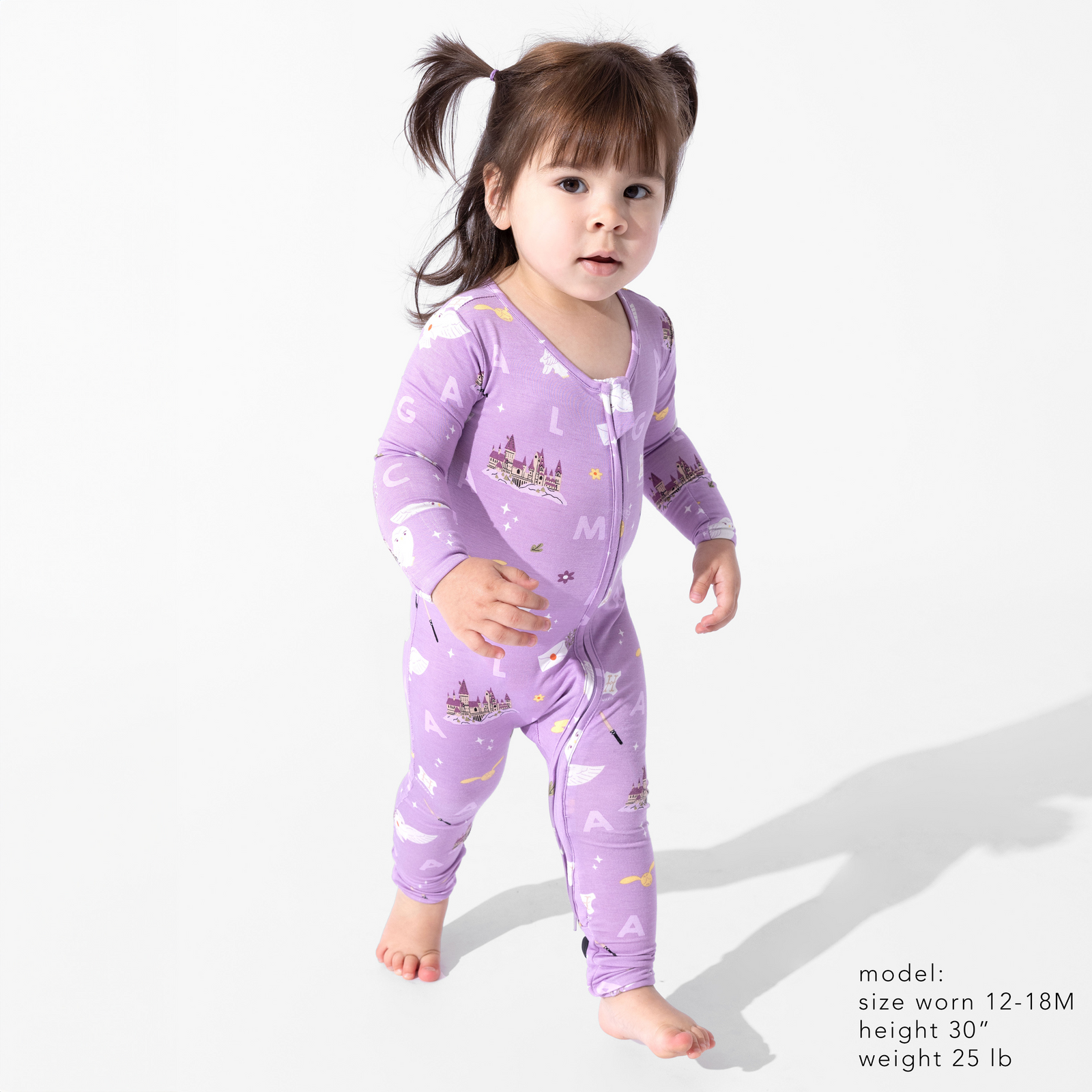 Hedwig's Magical Mail Bamboo Convertible Footie