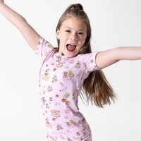 Tea Party Bamboo Kids Pajama Short Set