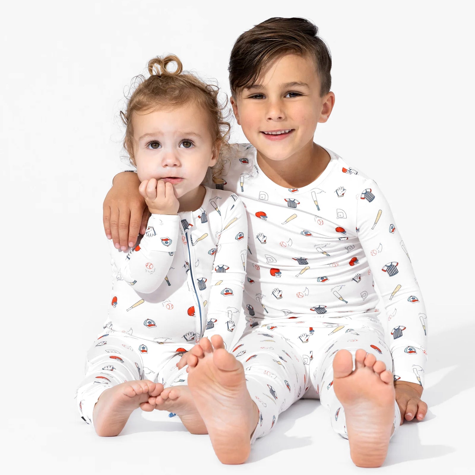 Baseball Bamboo Convertible Footie