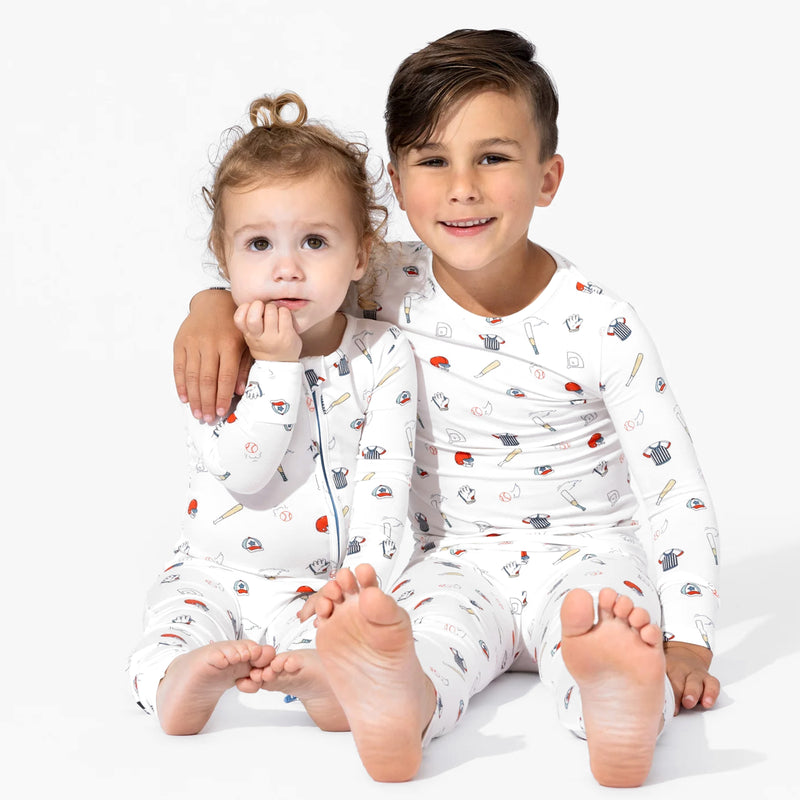 Baseball Bamboo Convertible Footie