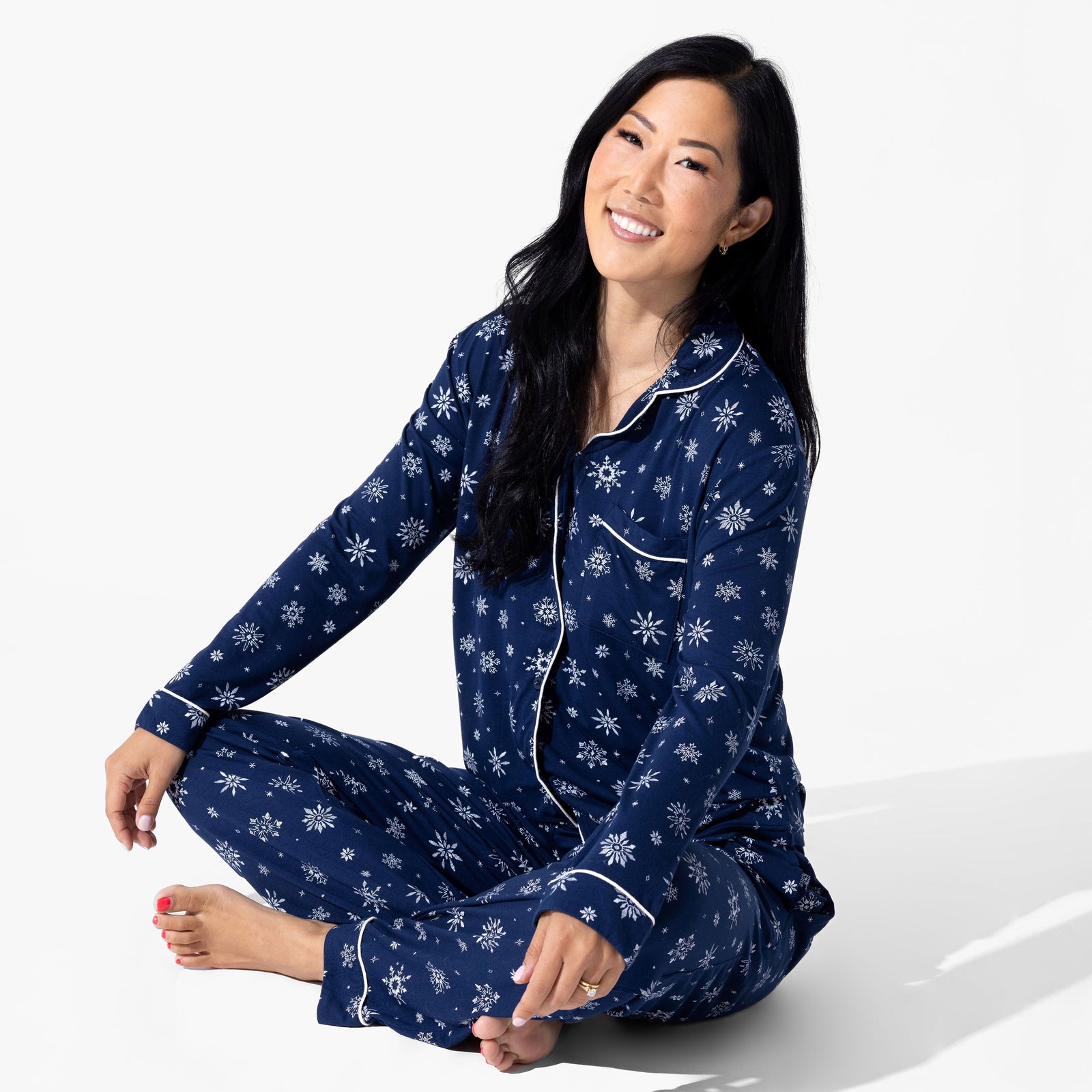 Snowflake Bamboo Women's Pajama Set