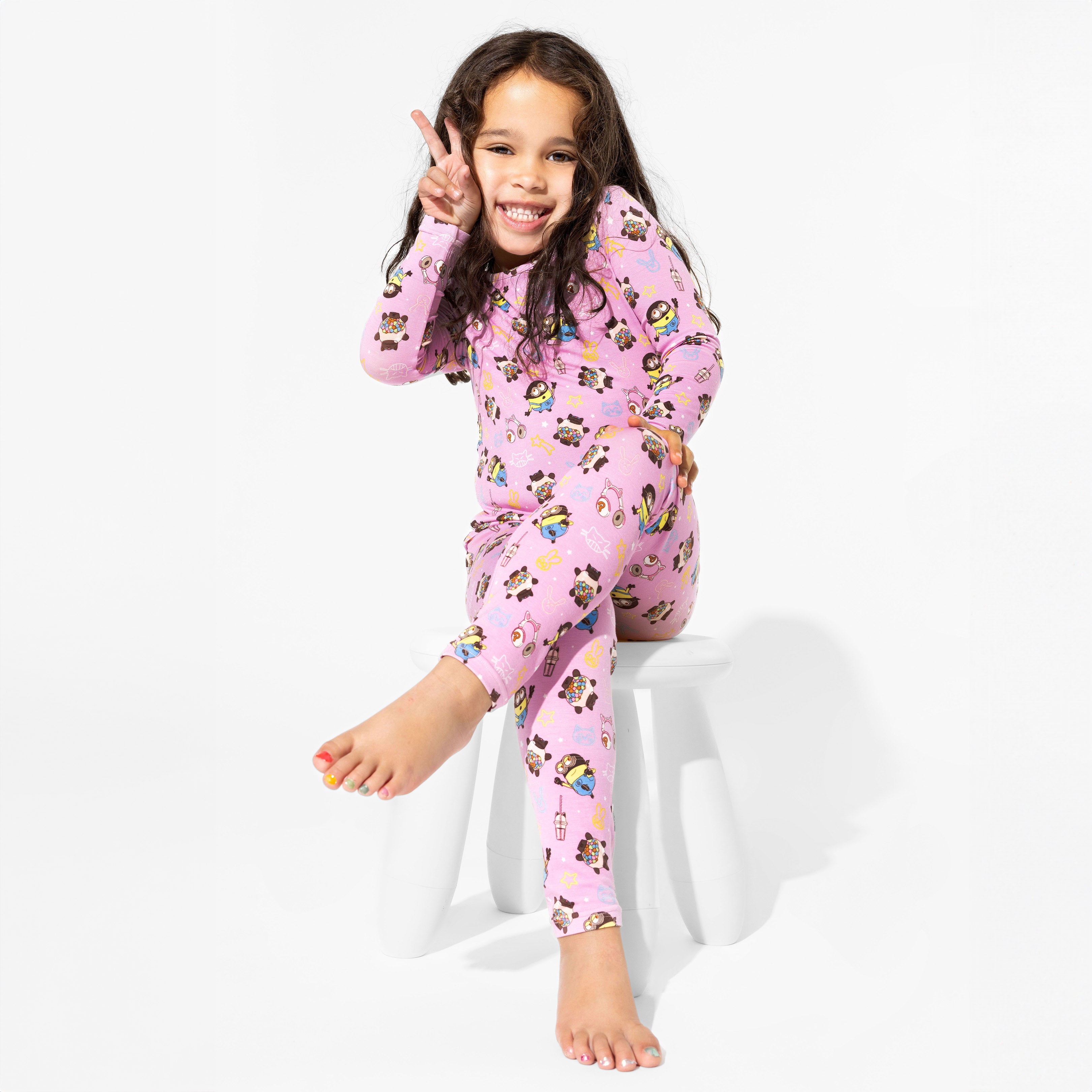 Adventures Await: Despicable Me 4 Always Popping Bamboo Kids Pajamas ...