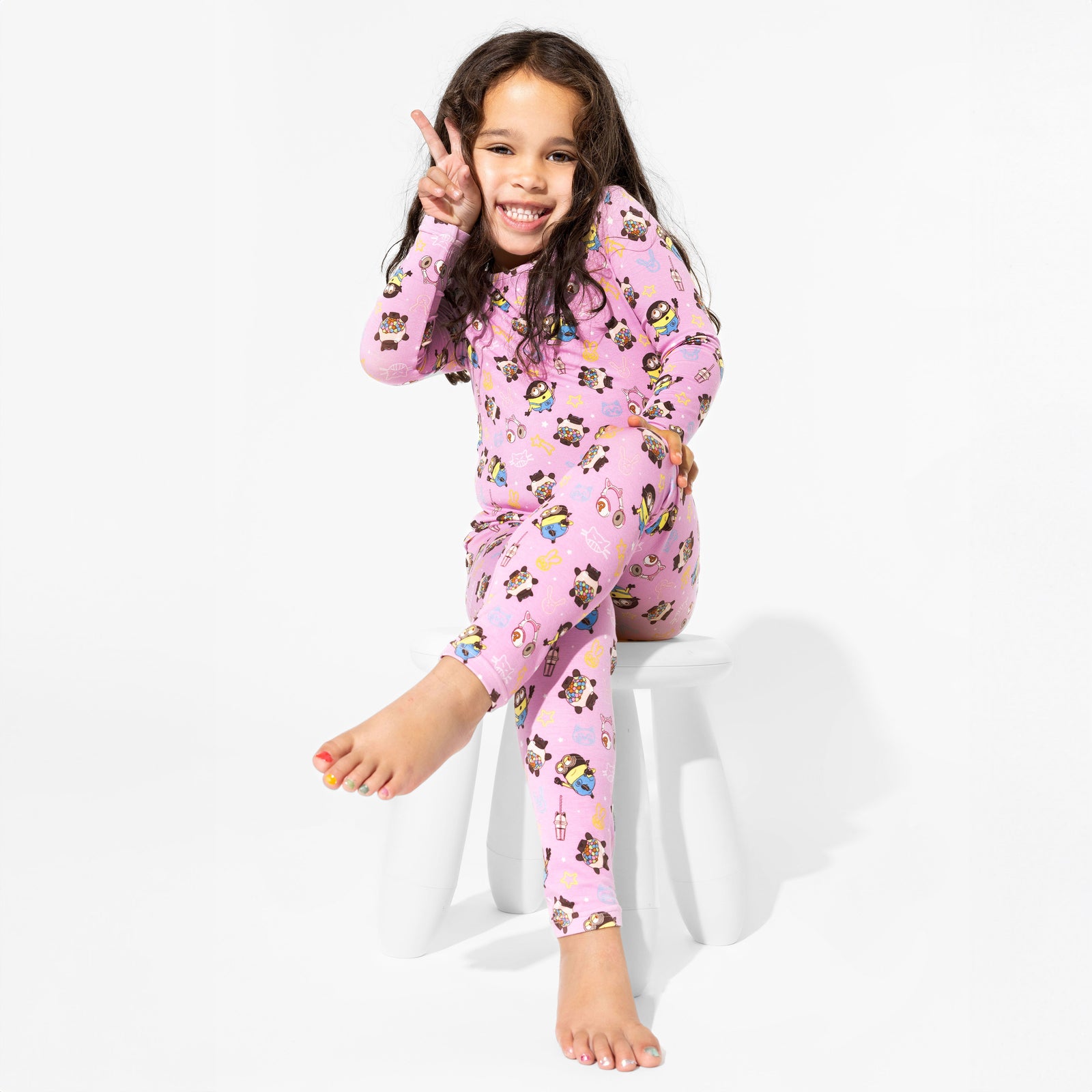 Despicable Me 4: Minions Always Popping Bamboo Kids Pajamas