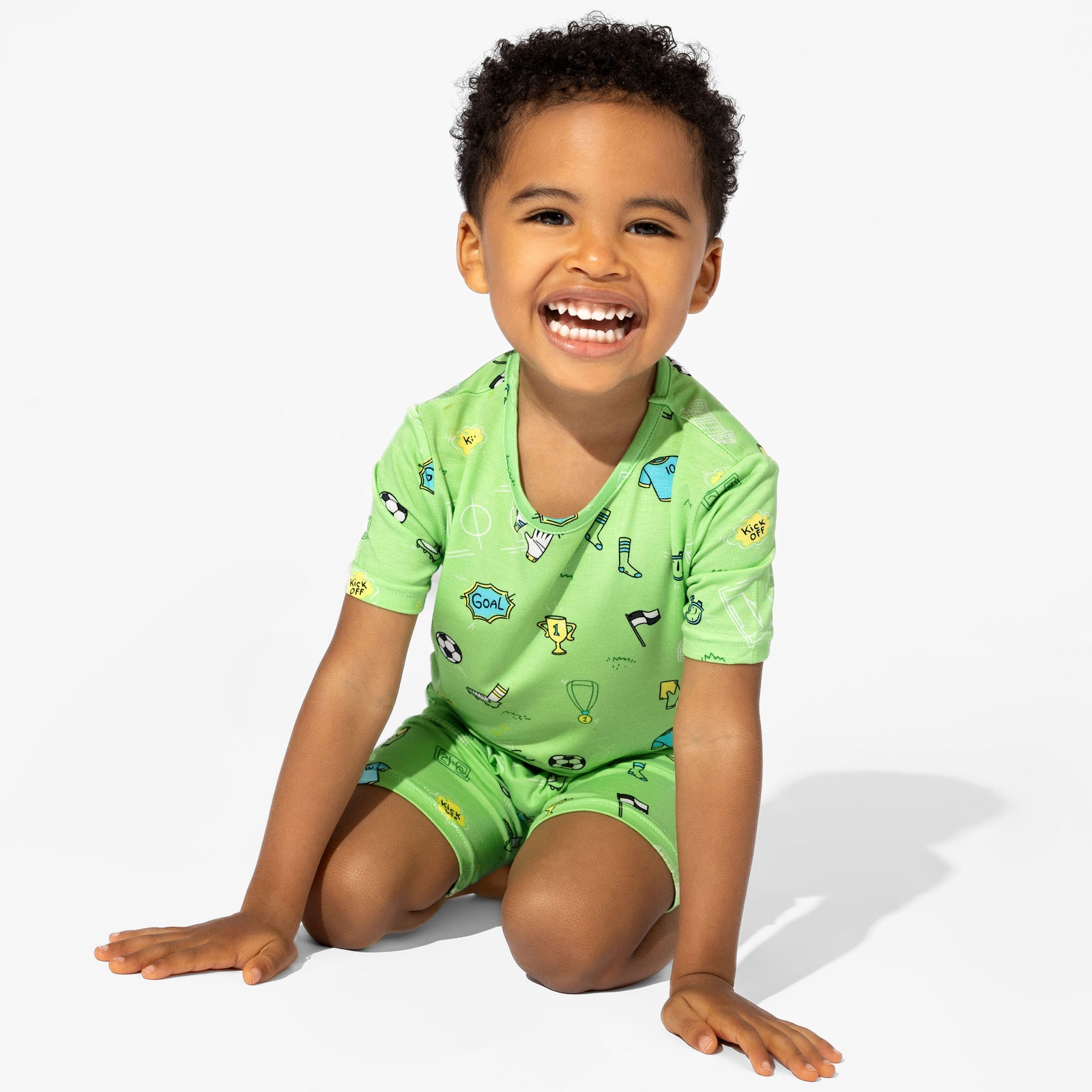 Soccer Bamboo Kids Pajama Short Set